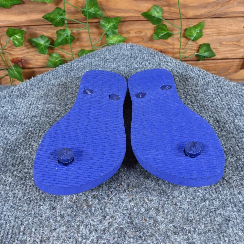 Havaianas Top Girls‎ Flip Flop Sandals Size 13C Casual Summer Beach Blue Rubber